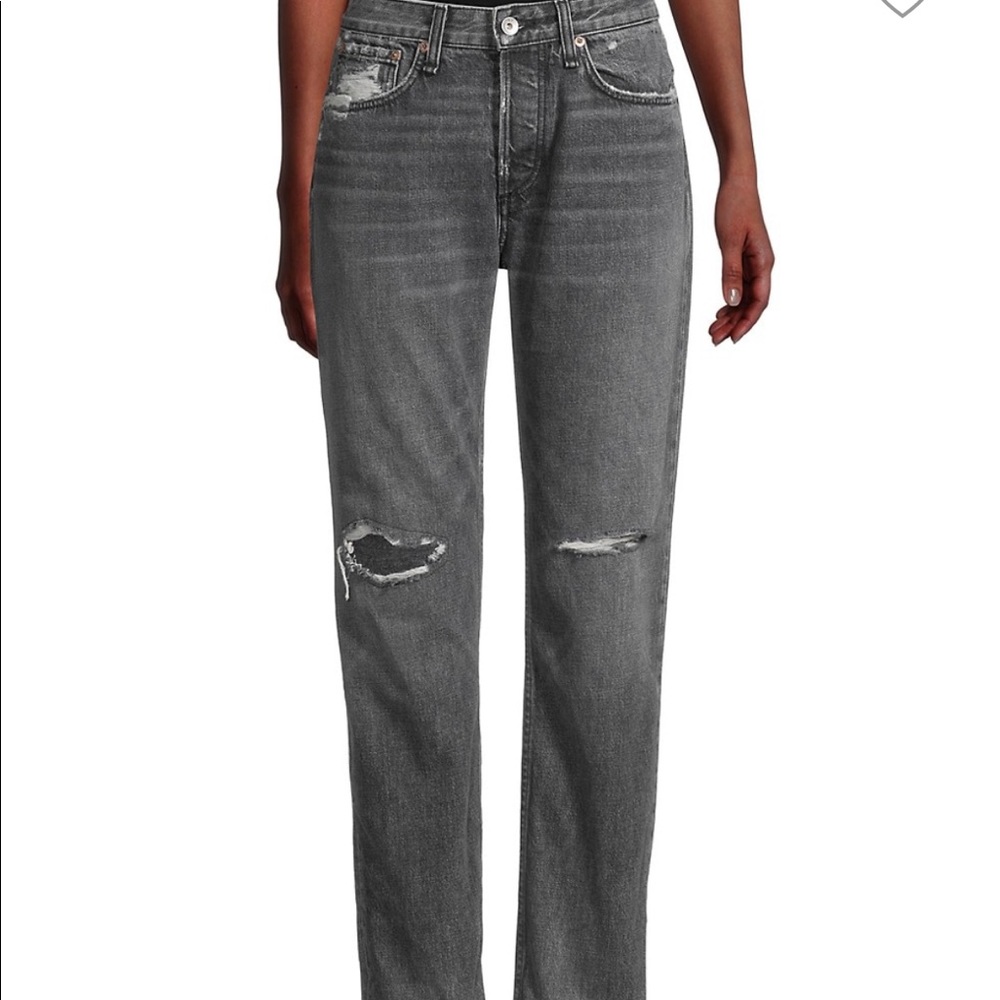 Rag and Bone Mid-rise Boyfriend Jeans